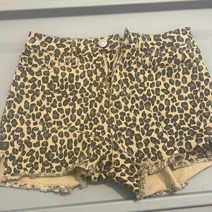 YMI, size 7, cheetah/Jaguar print shorts